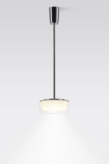 CURLING Suspension Tube | shade acrylic glass, reflector conical opal | Suspended lights | serien.lighting
