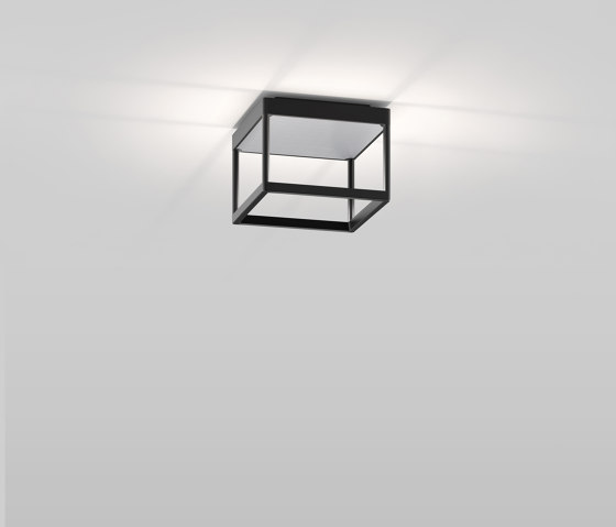REFLEX² S 150 schwarz | Pyramidenstruktur silber | Deckenleuchten | serien.lighting