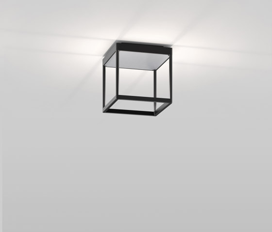 REFLEX² S 200 schwarz | Pyramidenstruktur silber | Deckenleuchten | serien.lighting