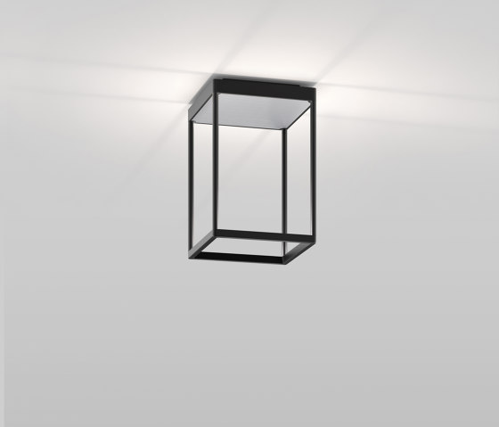REFLEX² S 300 schwarz | Pyramidenstruktur silber | Deckenleuchten | serien.lighting