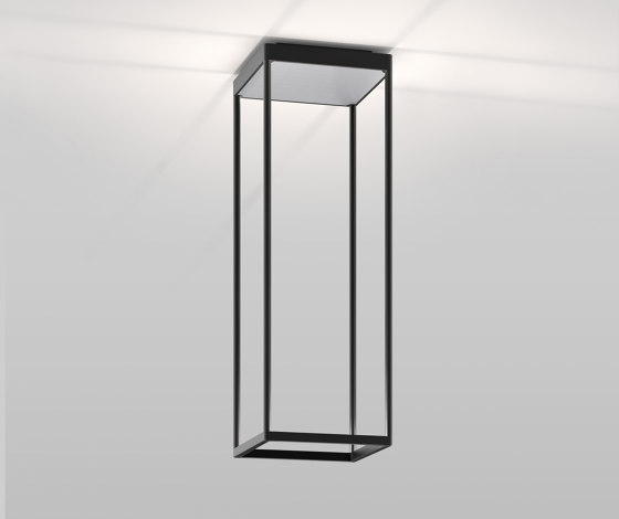 REFLEX² S 600 schwarz | Pyramidenstruktur silber | Deckenleuchten | serien.lighting