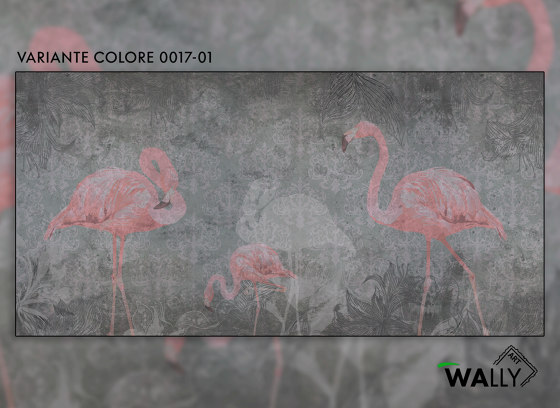 Flamingo | Carta parati / tappezzeria | WallyArt