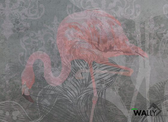 Flamingo | Carta parati / tappezzeria | WallyArt