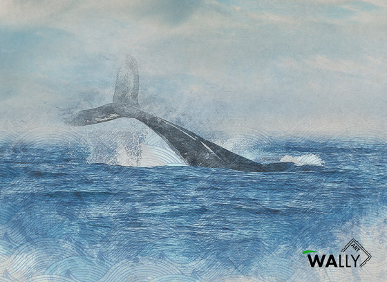 Whale | Wandbeläge / Tapeten | WallyArt