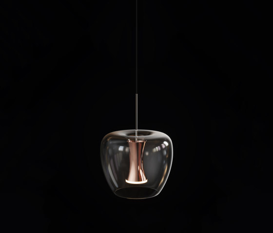 Apple Mood Small Suspension Copper | Lámparas de suspensión | Quasar