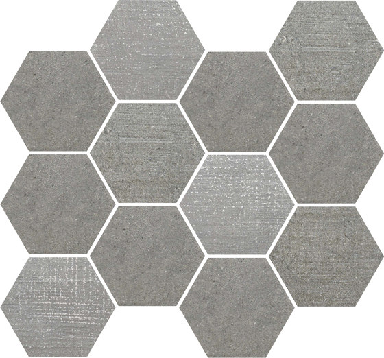 Loft Grey | Esagona | Keramik Mosaike | Rondine