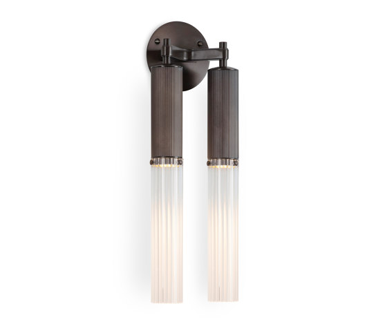 Flume | Double Wall Light - Bronze | Wandleuchten | J. Adams & Co