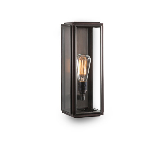 Lantern | Ash Wall Light - Medium - Bronze & Clear Glass | Wall lights | J. Adams & Co