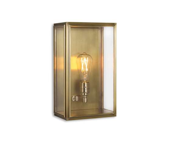Lantern | Birch Wall Light - Medium - Antique Brass & Clear Glass | Wall lights | J. Adams & Co