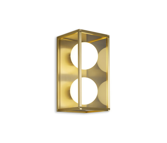 Pearl | Wall Light 2 - Satin Brass | Wall lights | J. Adams & Co