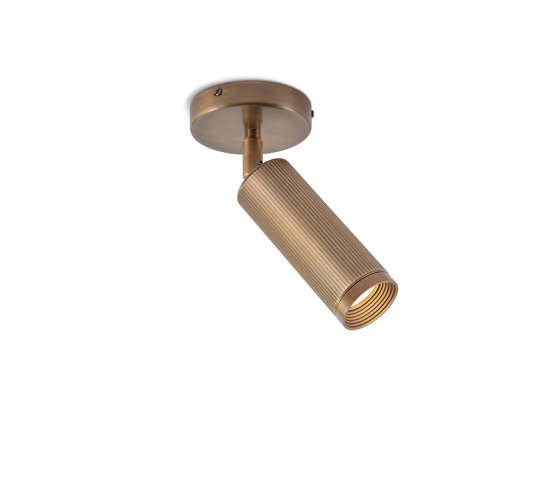 Spot | Single Ceiling Light - Antique Brass | Lámparas de techo | J. Adams & Co