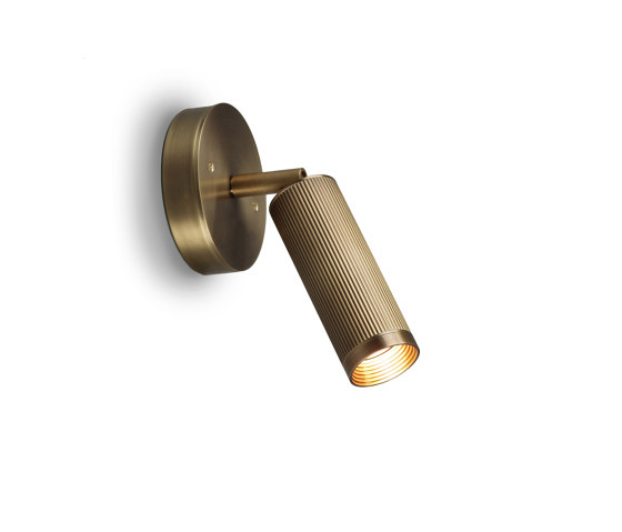 Spot | UnSwitched Wall Light - Antique Brass | Lámparas de pared | J. Adams & Co