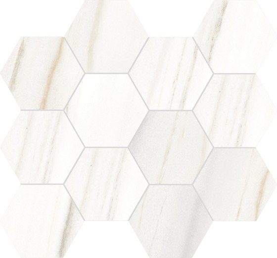 Canova Lasa | White | Keramik Mosaike | Rondine