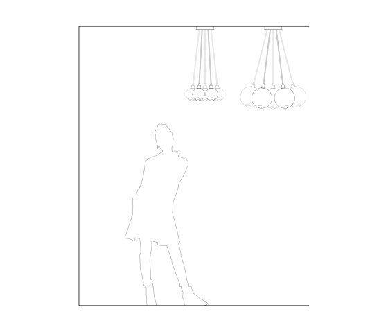 Drape Cluster 7 Pendant (7 In Glass) | Lámparas de suspensión | SkLO
