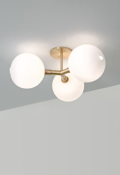 Stem Sconce/Ceiling 3X (7 In Glass) | Plafonniers | SkLO