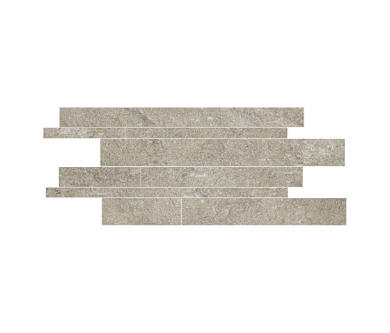 Anthology Stone Mosaico Listelli Sfalsati Grey | Mosaïques céramique | EMILGROUP