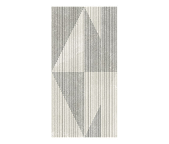 Eureka Decoro Intarsio 3D Bianco/Grigio | Ceramic tiles | EMILGROUP