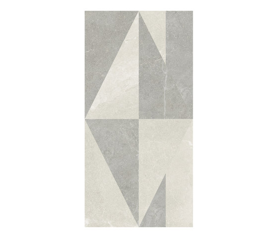 Eureka Decoro Intarsio Bianco/Grigio | Piastrelle ceramica | EMILGROUP