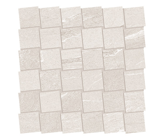 Mosaico Dado Martellata White | Ceramic mosaics | EMILGROUP