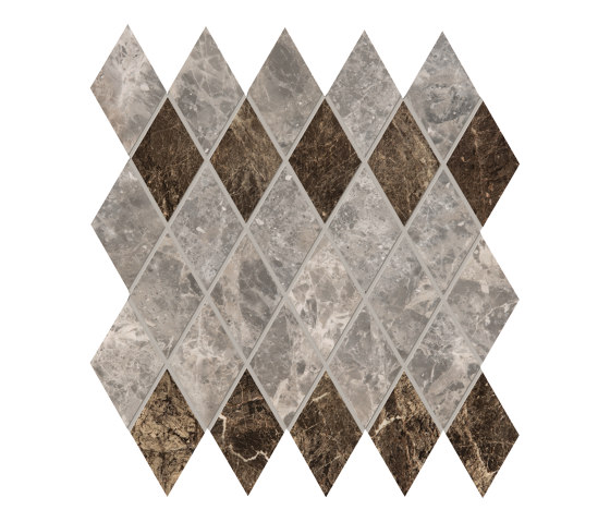 Tele di Marmo Decoro Losanghe XL Breccia Braque | Ceramic mosaics | EMILGROUP