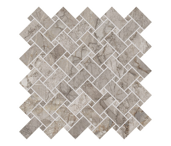 Tele di Marmo Decoro Intrecci Breccia Braque | Keramik Mosaike | EMILGROUP