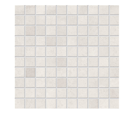 Vulcanika Raku Mosaico 3x3 Bianco | Ceramic mosaics | EMILGROUP