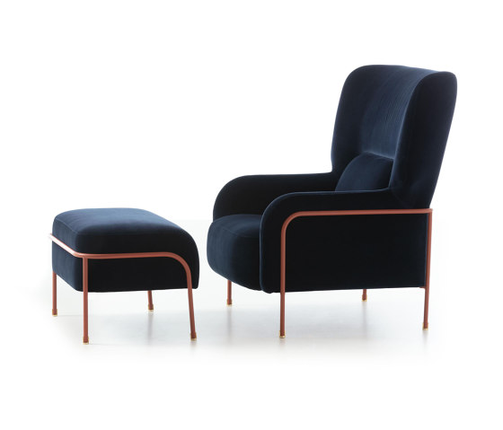 Platea | lounge armchair + pouf | Sessel | Pianca