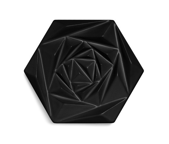 Floral Full Black Matte | Ceramic tiles | Mambo Unlimited Ideas