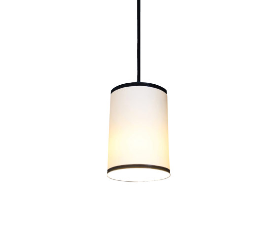 Bradwell Pendant Matte White with Black Stripe | Lámparas de suspensión | Lyngard