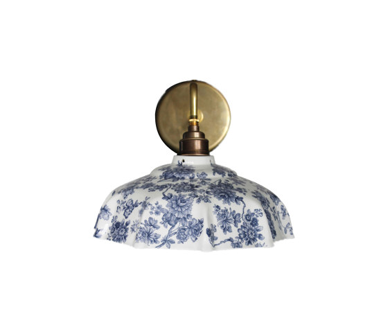 Campbell Wall Light Blue Imari | Wandleuchten | Lyngard