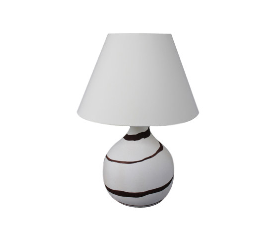 Cooper Small Table Lamp Beige Granite with Buffalo Stripe | Table lights | Lyngard