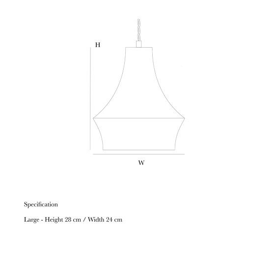 Lantern Large Pendant White | Suspended lights | Lyngard