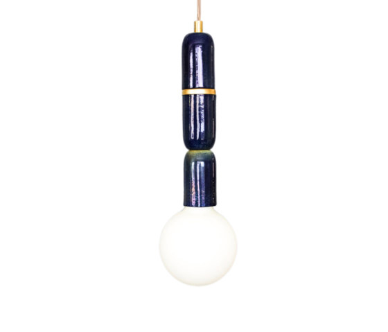 Plex Micro Three Pendant Peacock Lustre | Suspended lights | Lyngard
