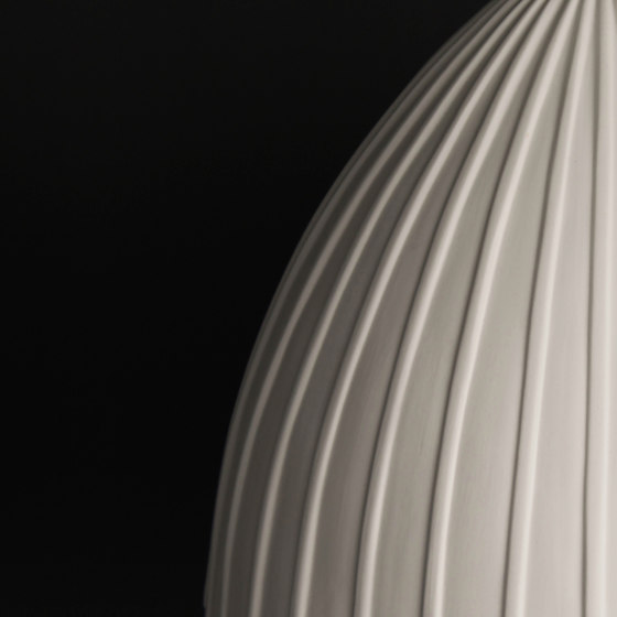 Rushton Large Pendant White | Suspended lights | Lyngard