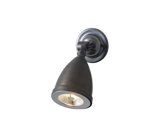 Whitby LED Spotlight, Weathered Brass, Shade and remote driver | Lampade parete | Original BTC