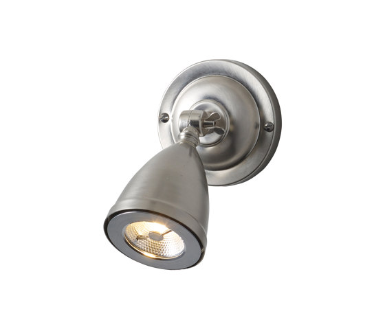 Whitby LED Spotlight with Shade, Integral Driver, Nickel Plated | Lámparas de pared | Original BTC