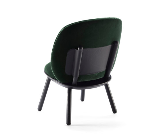 Naïve Low Chair, green, velour | Poltrone | EMKO PLACE