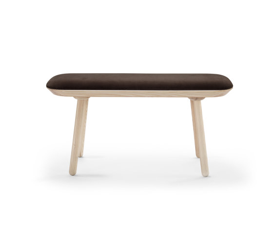 Naïve bench, 100 cm, brown, velour | Panche | EMKO PLACE