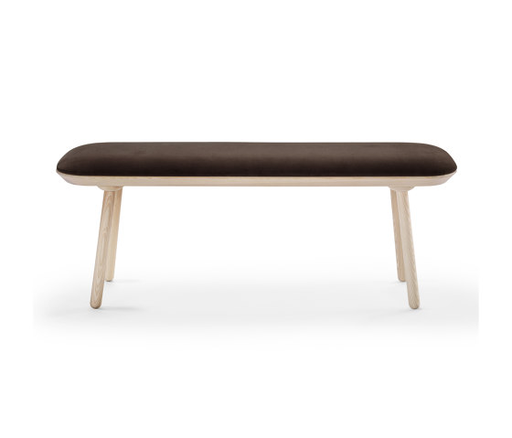 Naïve bench, 140 cm, brown, velour | Panche | EMKO PLACE