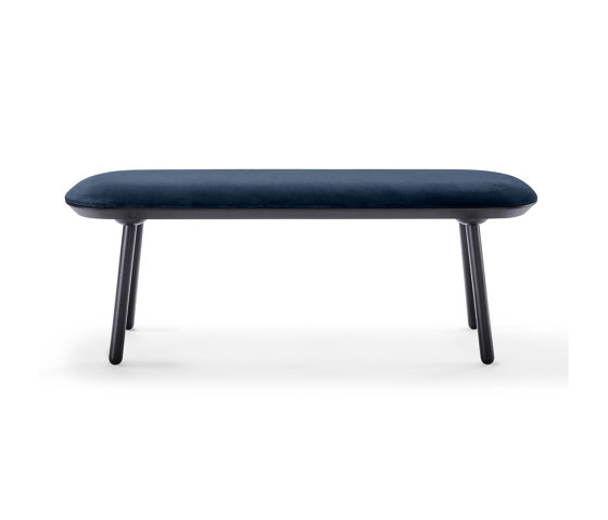 Naïve bench, 140 cm, blue, velour | Panche | EMKO PLACE
