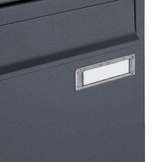 Basic | 1er Edelstahl Aufputz Briefkasten Design BASIC Plus 382XA AP - RAL nach Wahl 100mm Tiefe | Mailboxes | Briefkasten Manufaktur