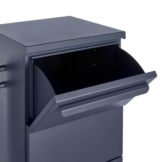 Basic | 1er Paketbriefkasten freistehend BASIC 862BR STEL pulverbeschichtet mit Schleusensystem | Mailboxes | Briefkasten Manufaktur