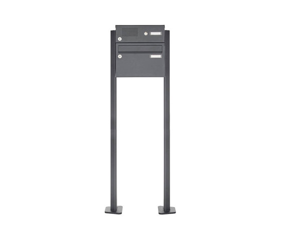 Basic | 1er Standbriefkasten Design BASIC Plus 385 XP 220 SP mit Klingelkasten - RAL nach Wahl | Boîtes aux lettres | Briefkasten Manufaktur