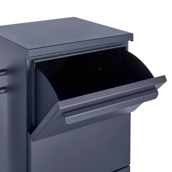 Basic | 2er Paketbriefkasten freistehend BASIC 862BR STEL pulverbeschichtet mit Schleusensystem | Mailboxes | Briefkasten Manufaktur