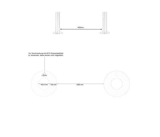 Basic | 3er Edelstahl Standbriefkasten Design BASIC Plus 381X ST R - Edelstahl V2A geschliffen 100mm Tiefe | Mailboxes | Briefkasten Manufaktur