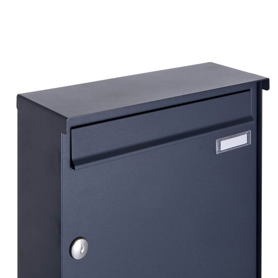 Basic | 3er Edelstahl Standbriefkastenanlage BASIC Plus 384XP ST-P pulverbeschichtet | Mailboxes | Briefkasten Manufaktur
