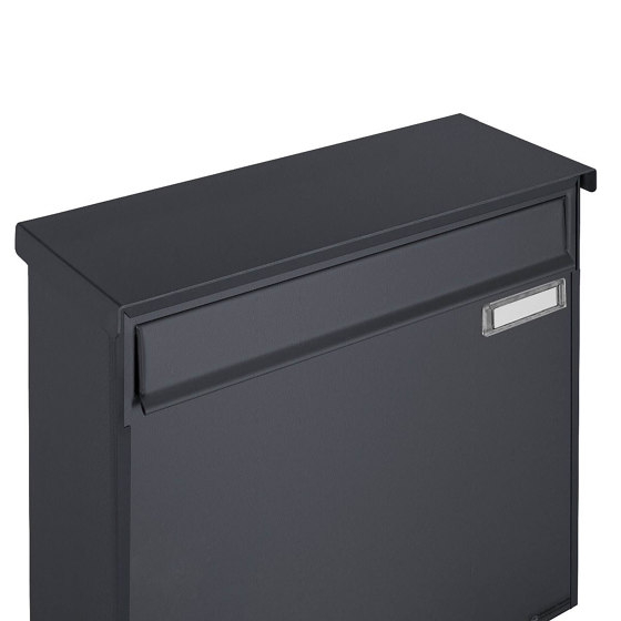 Basic | 6er 2x3 Zaunbriefkasten Design BASIC 382Z - RAL 7016 anthrazitgrau - Entnahme rückseitig | Mailboxes | Briefkasten Manufaktur