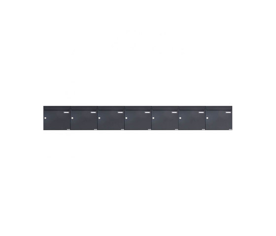 Basic | 7er 1x7 Aufputz Briefkasten Design BASIC 382A AP - RAL 7016 anthrazitgrau 100mm Tiefe | Buchette lettere | Briefkasten Manufaktur
