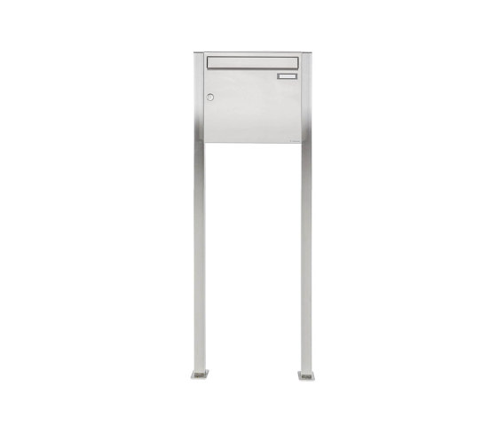 Basic | Edelstahl Standbriefkasten Design BASIC 384 ST-Q 100mm Tiefe | Mailboxes | Briefkasten Manufaktur