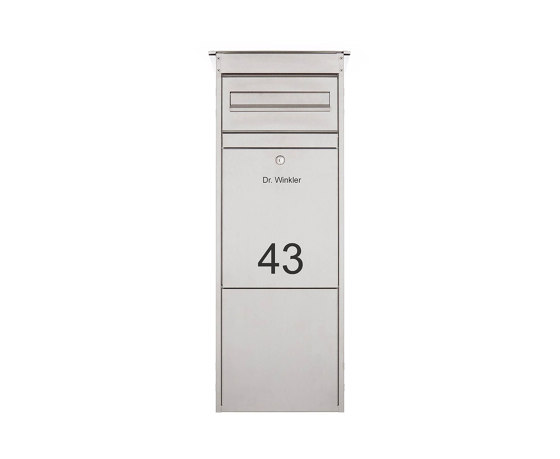 Basic | Edelstahl Standbriefkasten Paketbriefkasten freistehend BASIC 862 | Briefkästen | Briefkasten Manufaktur